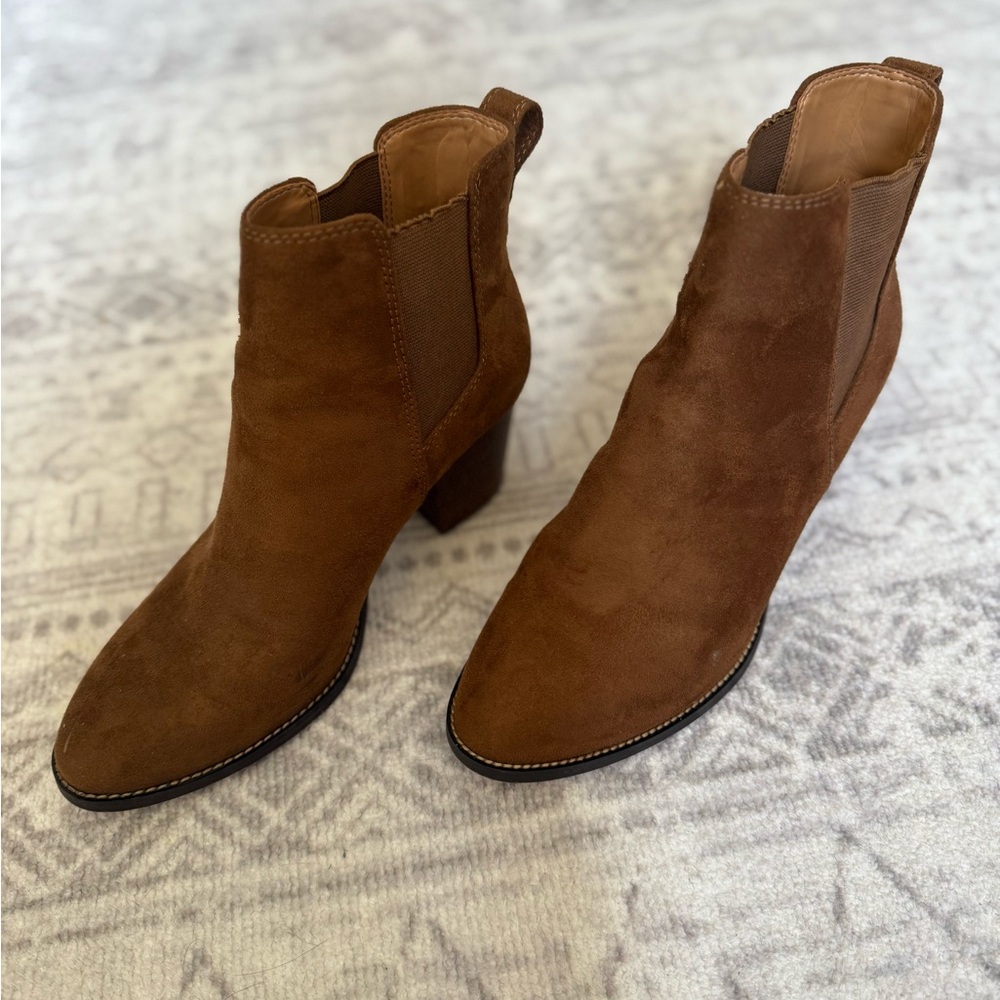 J. Crew Brown Suede Ankle Boots